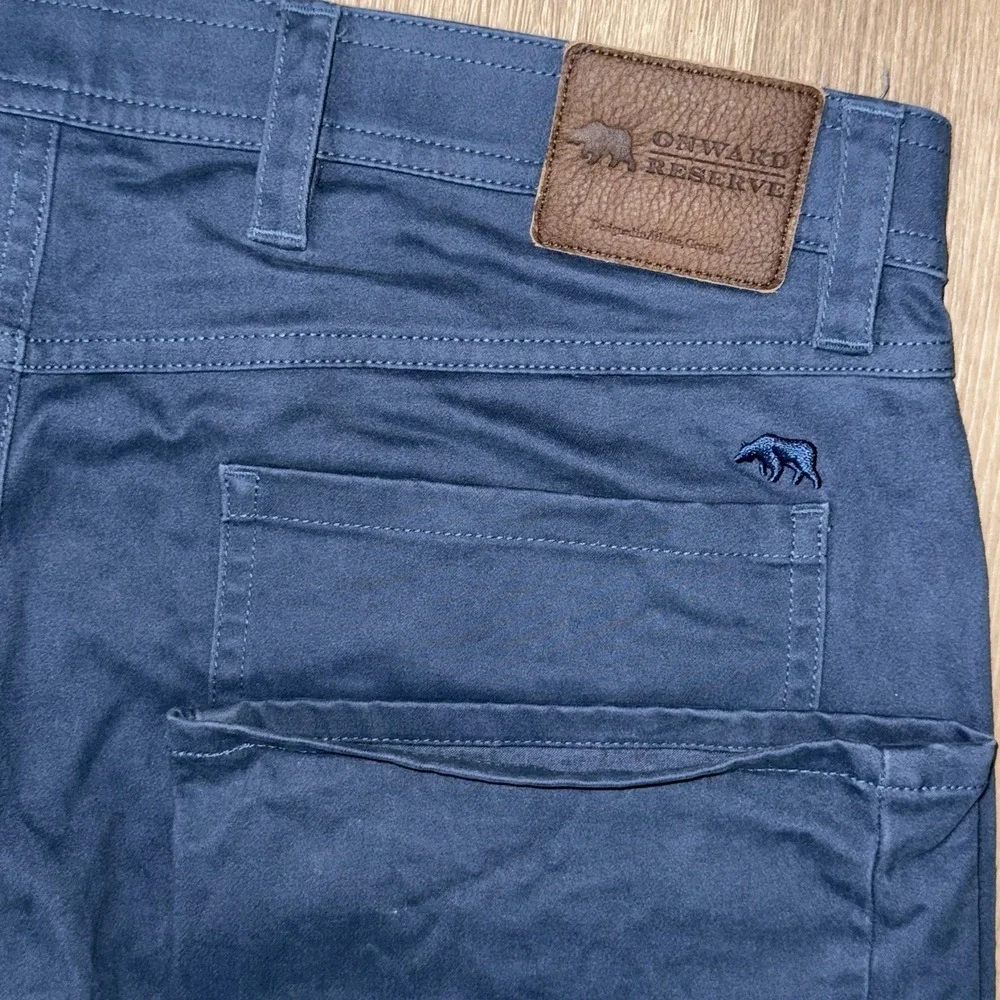 Onward Reserve Classic Five Pocket Pants Blue Men's 34x32 Stretch Straight Leg
